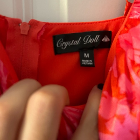 Crystal Doll Juniors' Floral Tie-Strap Tiered Maxi Dress - Picture 6 of 7